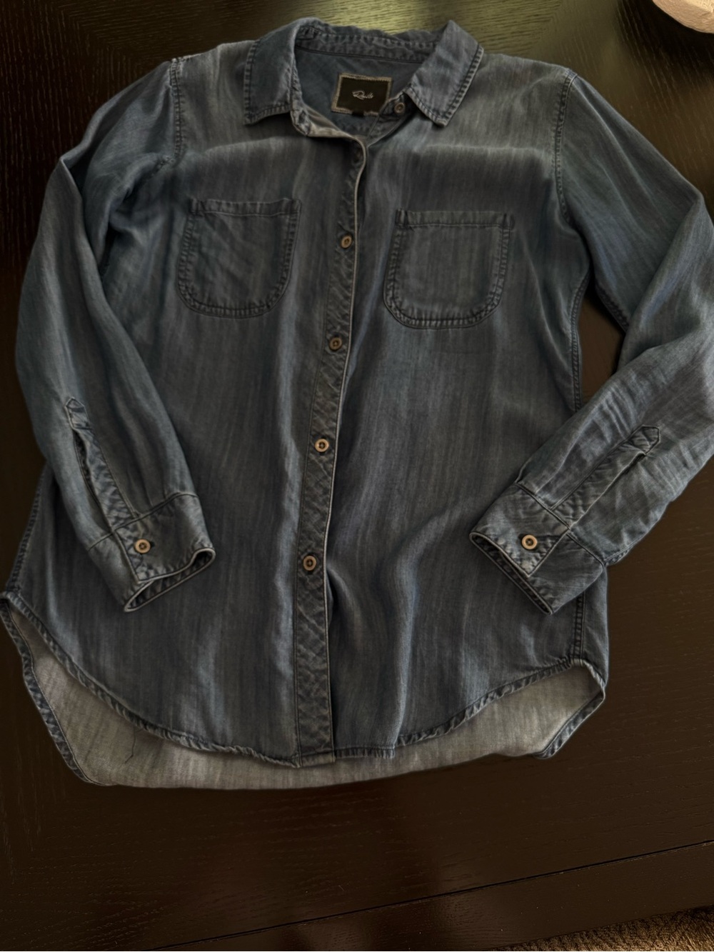 Rails Tencel Button Down Shirt Medium Like New